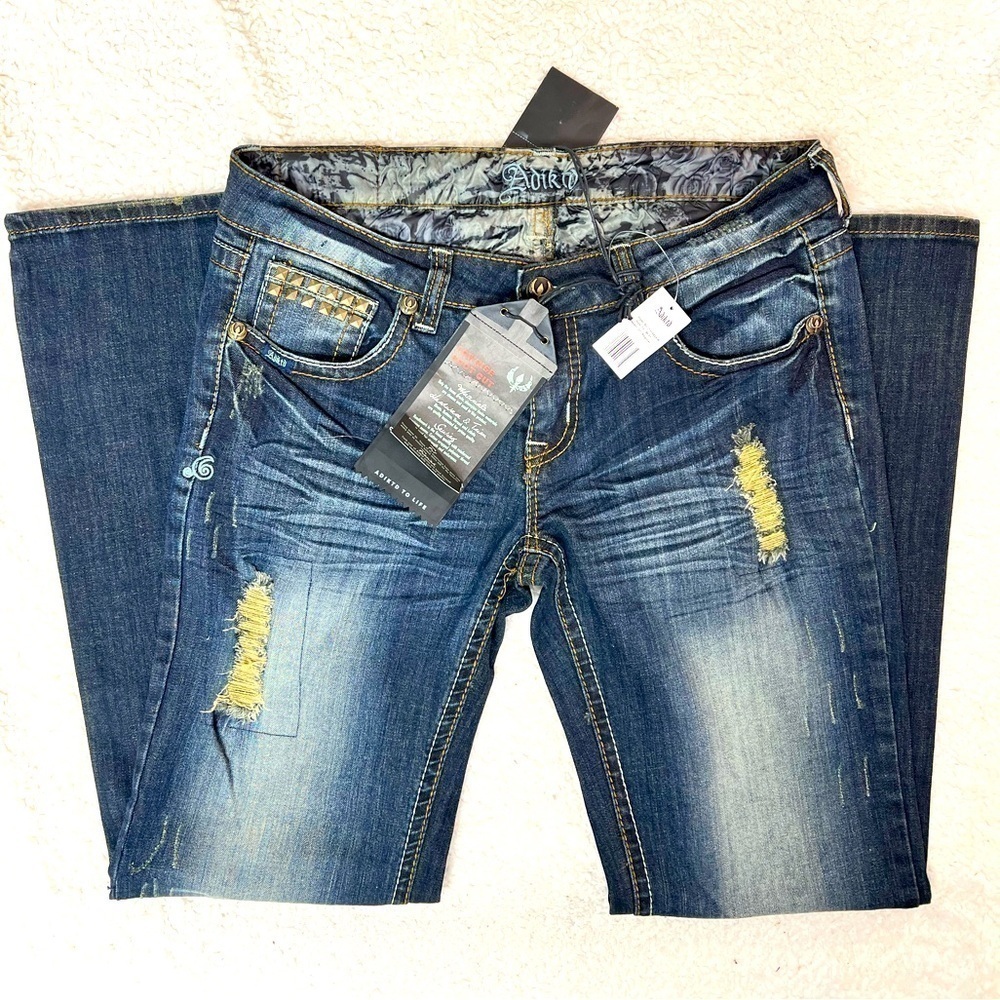Adiktd Women's Denim Bootcut Lowrise Women's Jeans Size: 10/31 - Picture 4 of 11